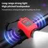 2 In Outdoor Cycling Horns Light Rechargeable Waterproof Electronic Speaker Horns Bell Night Cycling Safety Light For Walking