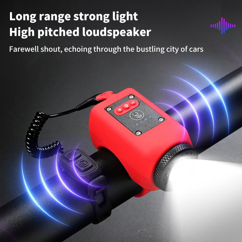 2 уличных велосипедных рожка, перезаряжаемый водонепроницаемый электронный динамик, рожки, звонок, ночной велосипедный безопасный фонарь для ходьбы