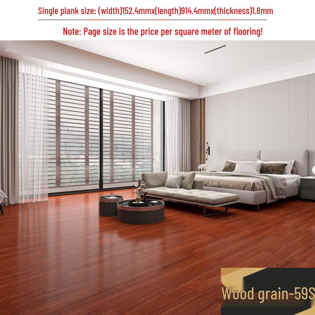 Самоклеящаяся водонепроницаемая виниловая наклейка для пола под камень: Толстое, износостойкое ПВХ-покрытие для спален