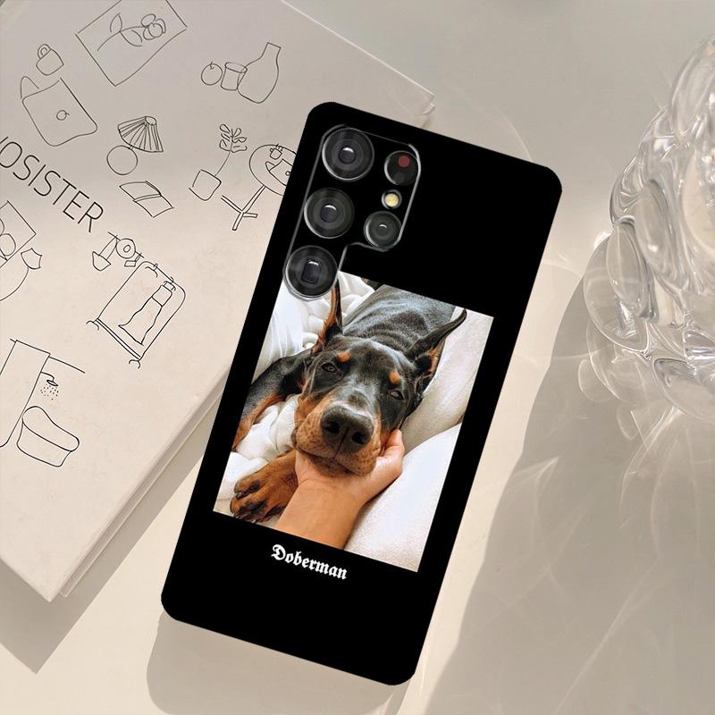 Doberman dog Phone Case For Samsung Galaxy S26 S24 S20 S21 S22 S23 S25 Ultra S10 Plus S25 FE Back Cover