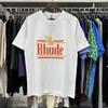Summer new European and American trendy brand R unisex couple's loose pullover short-sleeve T-shirt, youth short-sleeve T-shirt