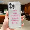 Простой Розовый Счастливый Прозрачный Чехол Для Телефона iPhone 17 Pro Max 14 15 16 Plus 13 12 11 Pro XR XS Max 7 8 17Air 16E