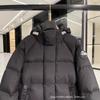 Womens Oversized Down Parka With Badge Detail Stand Collar Mid-Length 86-90% Duck Fill 2025
