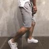 Men's Solid Color European-Size Casual Fitness Shorts for Running and Sports