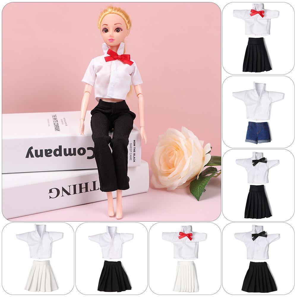 Doll Accessories Multistyles Navy Style Clothes Mini T-shirt Dressing Clothes Tops Casual Skirts