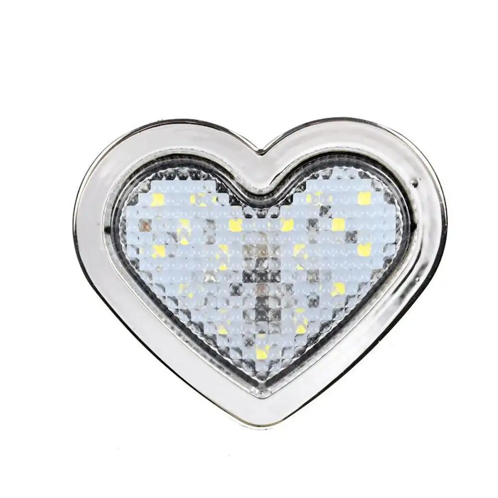 Красный габаритный фонарь в форме сердца, бабочки и звезды, указатель поворота, 24 В, светодиодный аксессуар для автомобилей, фургонов, грузовиков, прицепов, квадроциклов