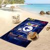 Cardiff City Personalized Printed Beach Towel Soccer Logo Support Custom Name Text Absorbent Towel For Sport Travel Special Gift