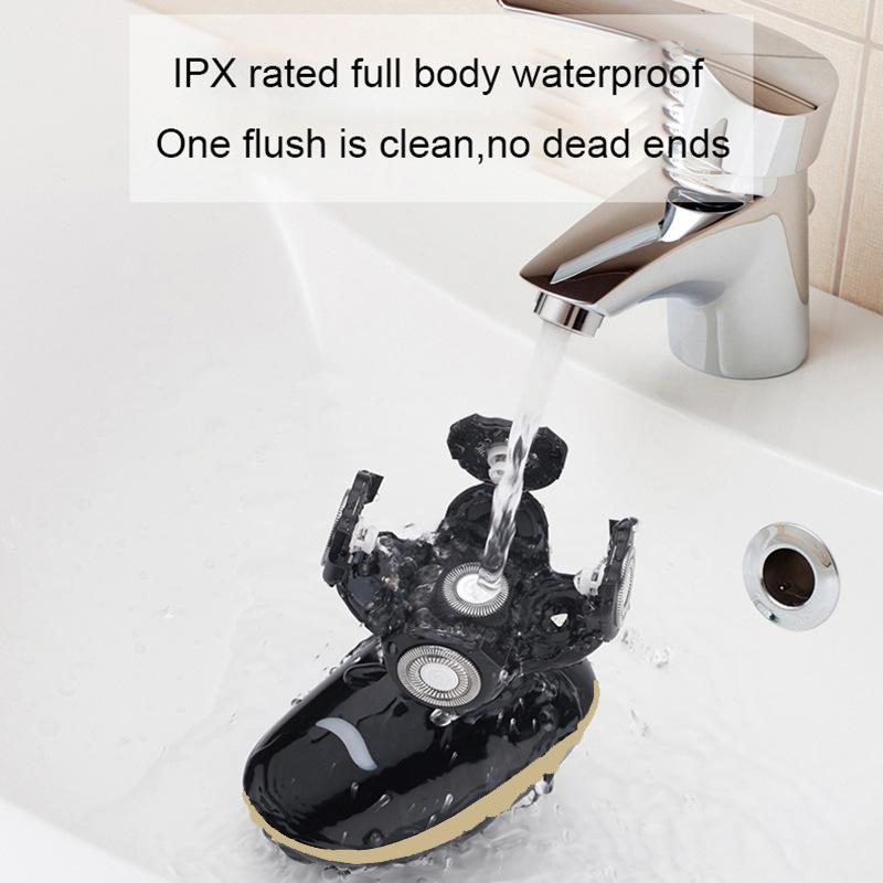 Электрическая бритва, перезаряжаемый станок для бритья лысины, триммер для бороды, многофункциональный набор для ухода, электробритва, влажная и сухая для мужчин