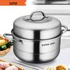 SUPOR Good Helper 26 см Двухъярусная пароварка из нержавеющей стали