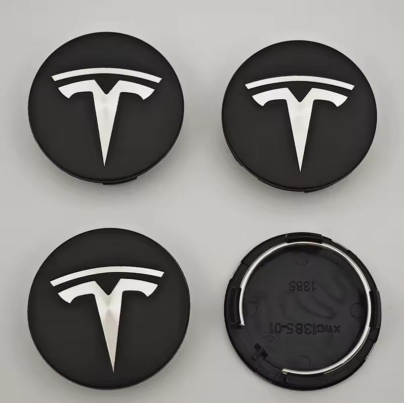 56mm 4 Piece Wheel Tire Center Cap Logo for Tesla Original Hub Caps Model3 Model Y Model S X High Quality Auto Accessories