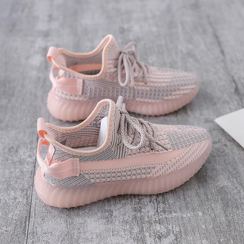 Женские дышащие модные беговые кроссовки в корейском стиле из Flyknit, весна 2026