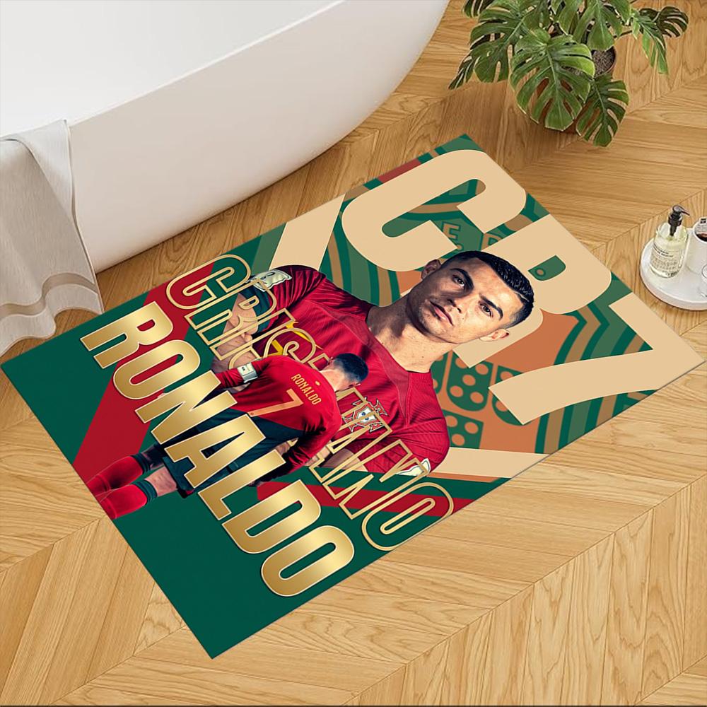 Cristiano Ronaldo Area Rug Perfect for Study room Living Rooms Dining Room Kitchen Anti-slip Rug Decorate Offices