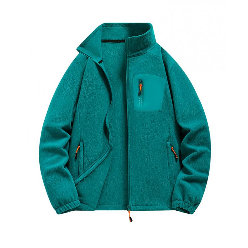 Autumn Outdoor Stand Collar Jackets Men Sports Fleece Casual Jacket Coat