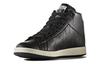 Adidas Originals StanSmith Abrasion Resistant Slip Resistant Mid top Skateboard Shoes Unisex Bright Black S80497