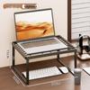 Adjustable Laptop & Monitor Cooling Stand with Storage Shelf