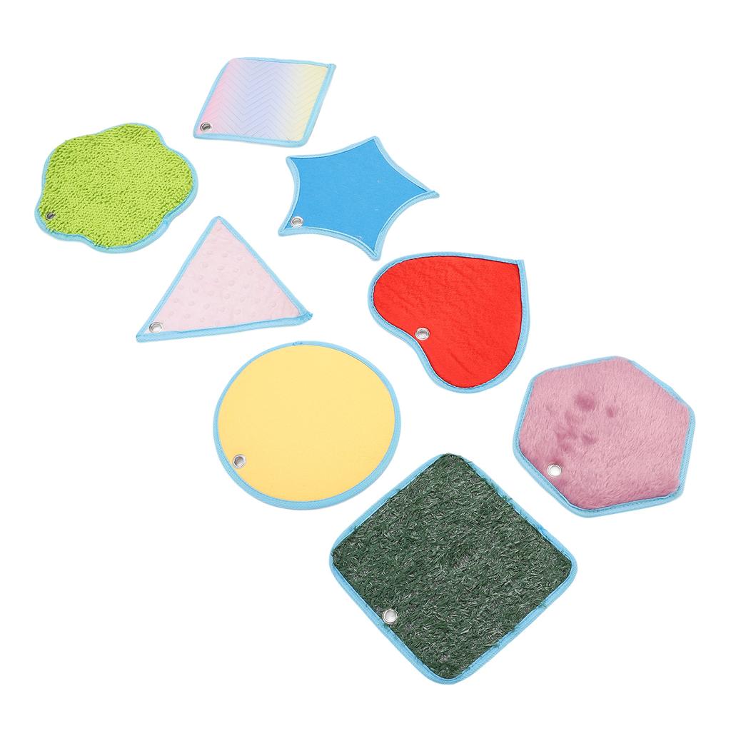 8 Set Sensory Mats for Autistic Children Assorted Textured Activity Relax Calming Toys Sensory Floor