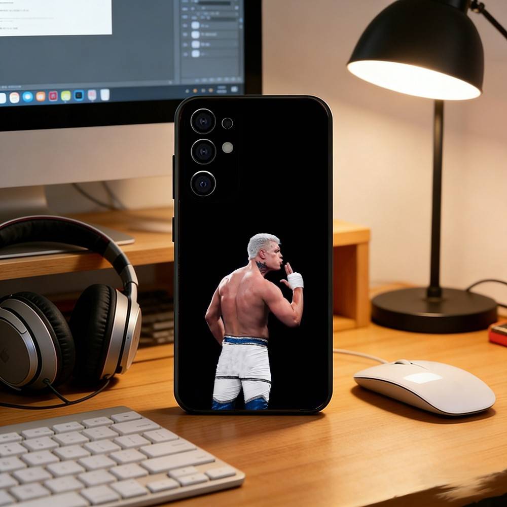 Чехол для телефона рестлера C-Cody Rhodes для Samsung S25, S24, S21, S22, S23, S30, Ultra, S20, Plus, Fe, Lite, Note, 10, Черный чехол