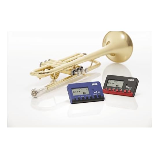 KORG Metronome MA-2 BKRD Black/Red - Ideal for Wind Orchestras, Brass Bands, Orchestras, Guitar, Voc