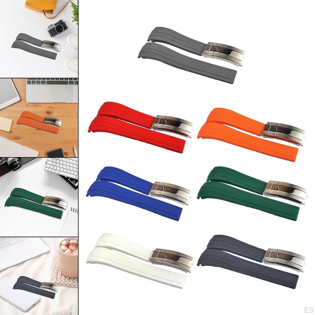 Силиконовый ремешок для часов, быстросъемный, регулируемый, для мужчин и женщин, сменный ремешок для часов