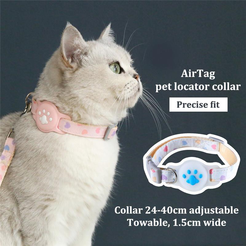Pet Collar Cat Airtag Silicone Paw Case Anti-Lost Tracking Collar Cat Accessorie