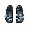 Crocs EVA Graffiti Ghost Glow-in-the-Dark Accessories Hole Shoes Women's Black