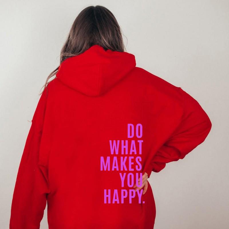 Womens Oversized Drop Shoulder Long Sleeve Hoodie Tee Loose Fit Streetwear Print Top XS To 5XL European Size