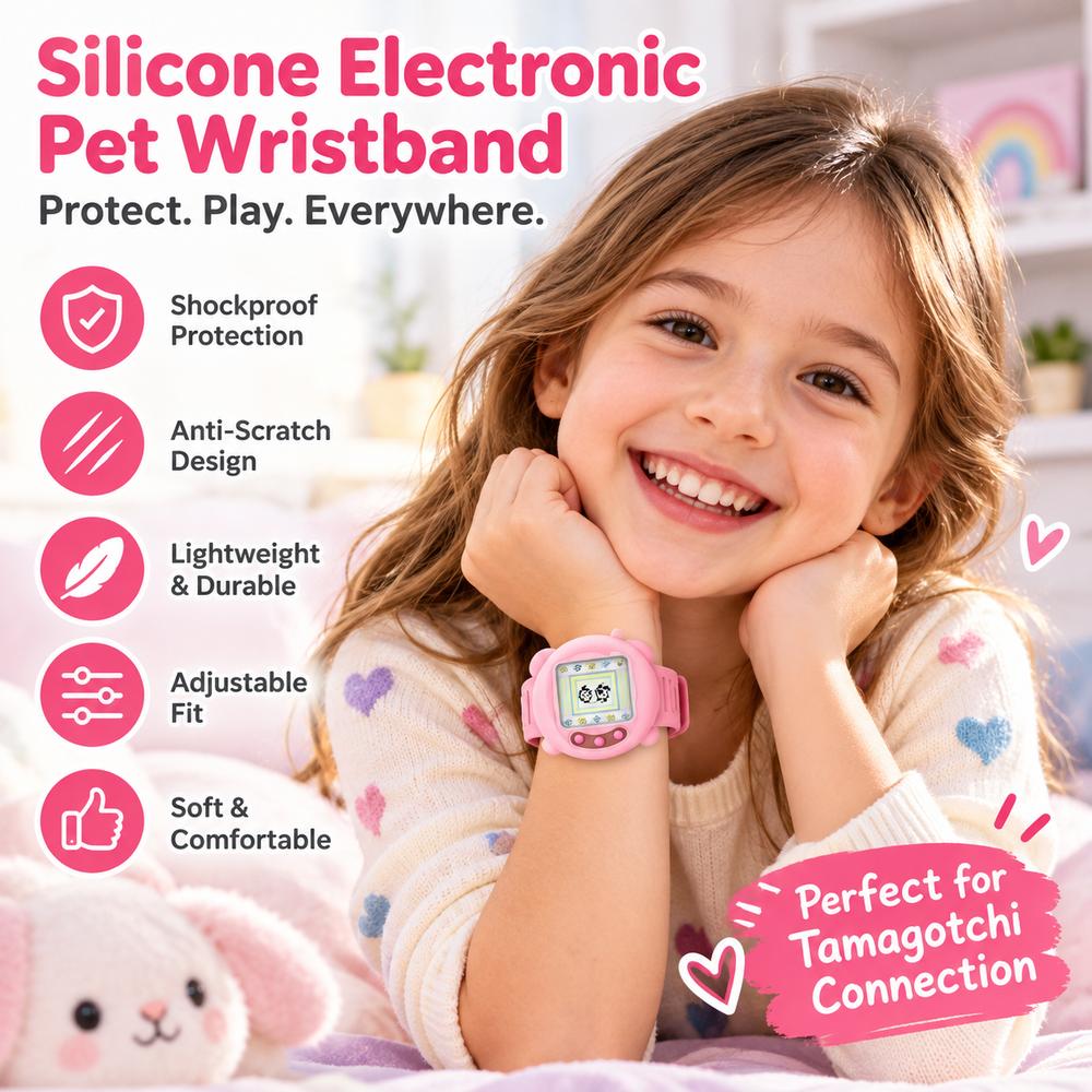 Silicone Protective Case Bracelet for Tamagotchi Connection Virtual Pet Gaming Accessories