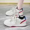 Platform White Shoes Women's 2025 New Height-increasing Versatile Casual Board Shoes Niche Retro Contrasting Sports Dad Trendy Shoes
