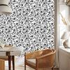 Wallpaper Black and white flowers gray, light gray and white 50x1000