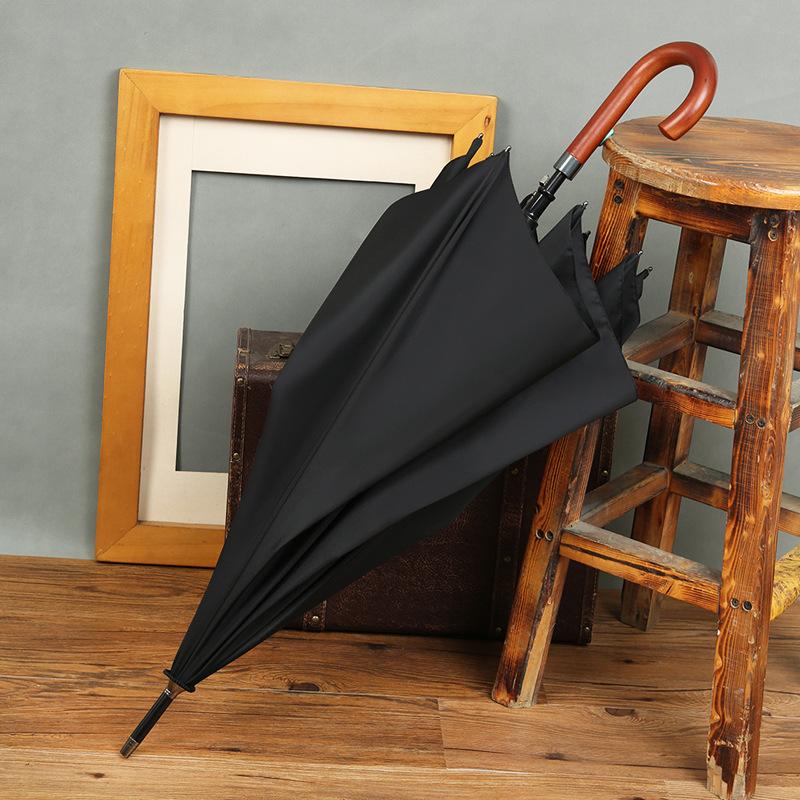 Автоматический зонт для гольфа Деревянная ручка Bing Мужской прямой зонт Плюс Зонт