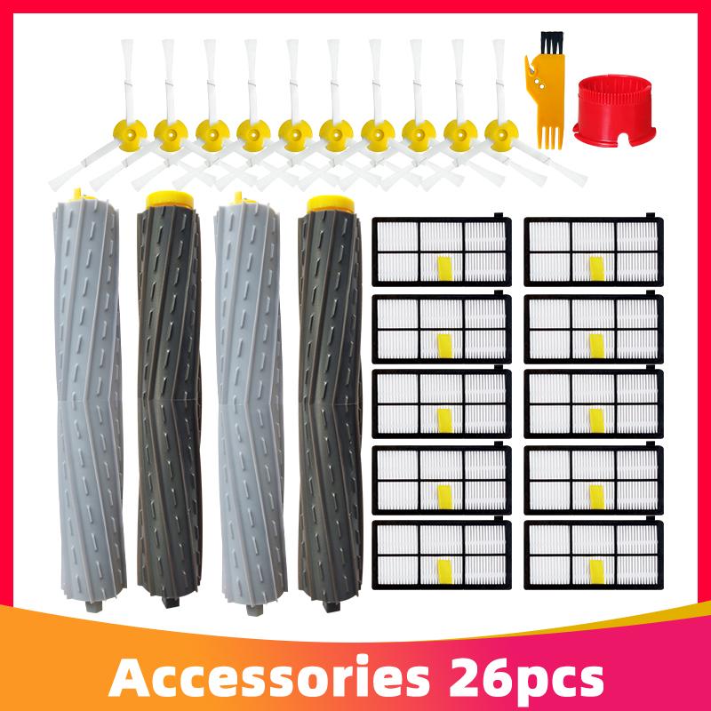 Spare Parts For iRobot Roomba 800 900 Series 860 880 890 960 965 981 980 Robot Vacuum Cleaner Main Side Brush Hepa Filter Wheel