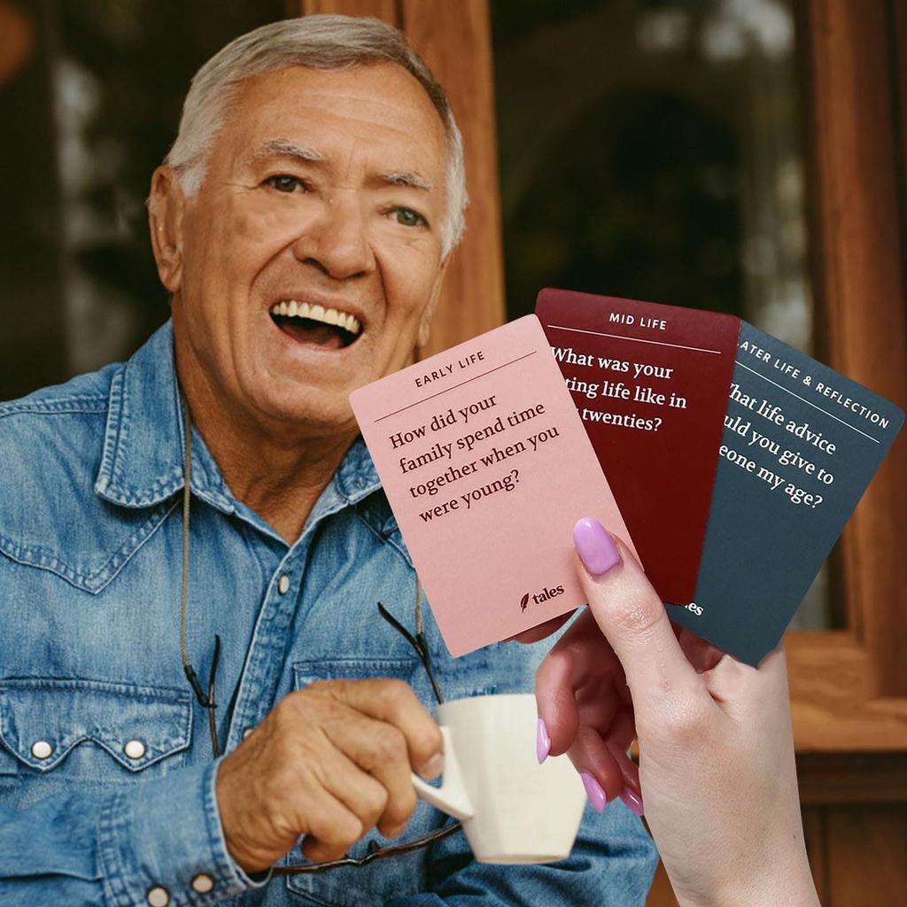 Life Story Interview Kit Cards 150PCS Paper Intergenerational Conversation Cards for Home