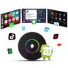 PlayAiBox Android 15 Qualcomm 6350 CarPlay Ai Box 8+128GB HDMI Выход Встроенный GPS для Youtube/Netflix Умные Интеллектуальные Системы