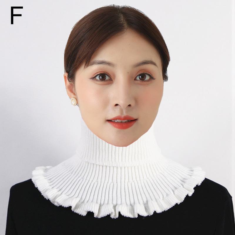 1 шт., осенне-зимние женские вязаные накладные чехлы на шею, съемный воротник, аксессуары
