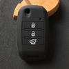 Силиконовый чехол-брелок на 3 кнопки для Kia Sportage Cerato Optima K5 Rio Carens Rondo Ceed Picanto K2 Soul Sorento Складной пульт