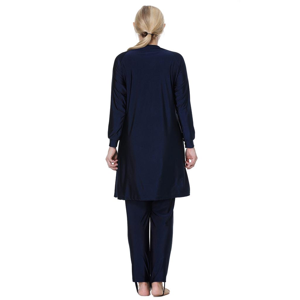 Женский мусульманский купальник размера плюс, женский купальник с полным покрытием, очень эластичный, удобный, пляжная одежда из 3 предметов 3XL-8XL