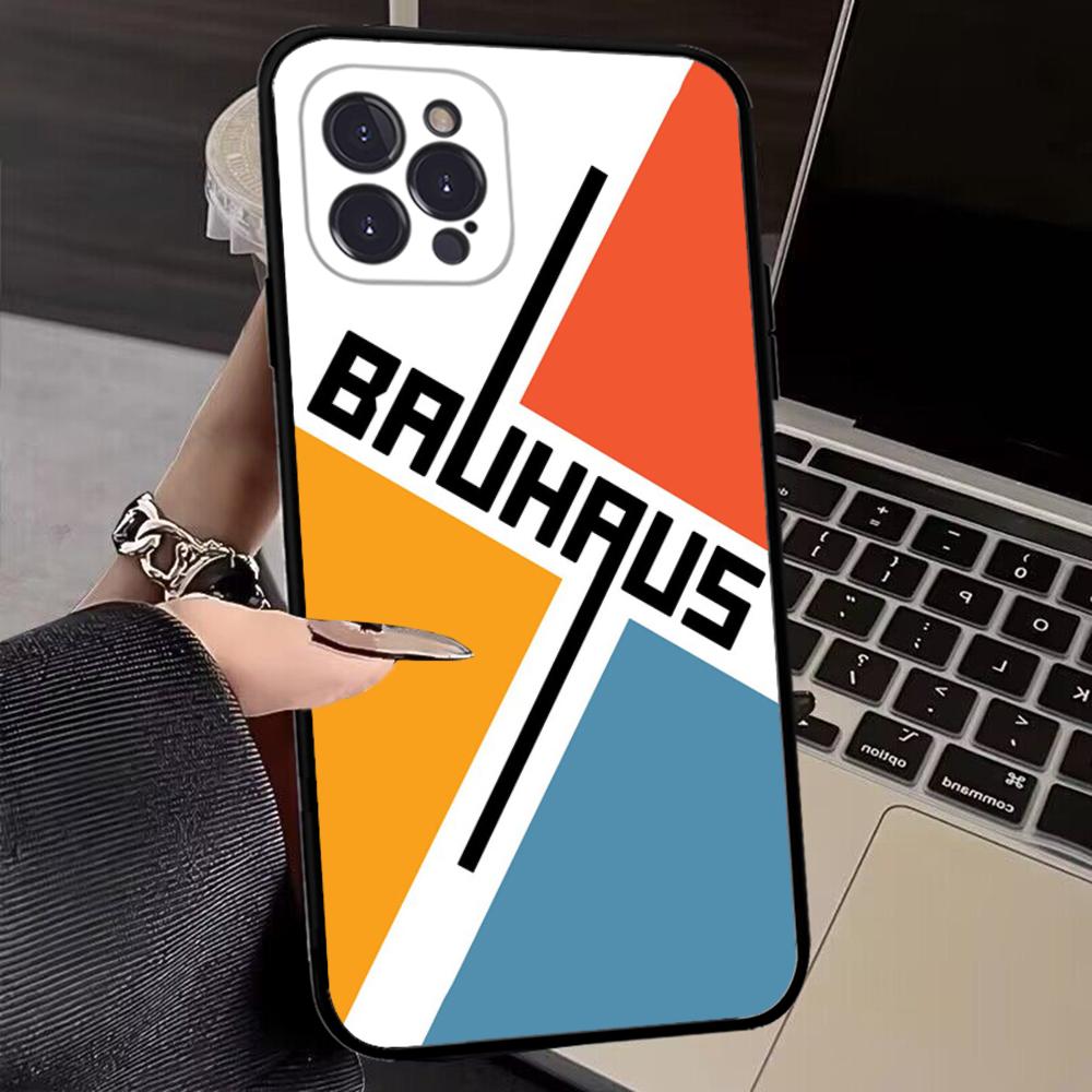 Геометрический чехол для телефона в стиле Баухаус для iPhone 15 8 7 6 6S Plus X SE 2020 XR XS 14 11 12 13 Mini Pro Max