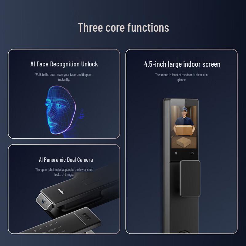 Haier P500 Smart Door Lock with Facial Recognition