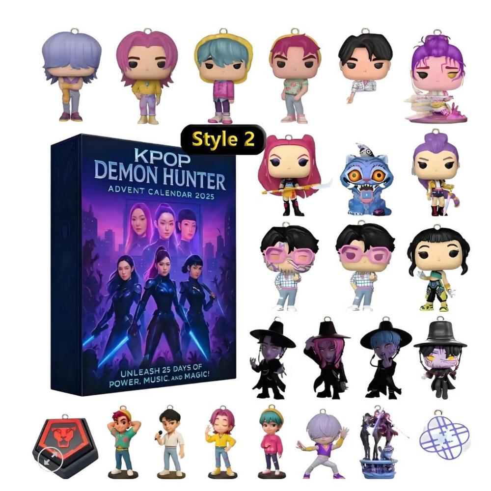 Kpop Demon Hunters Календарь ожидания K Pop Demon Hunters Акриловые фигурки 2D фигурки Плоские фигурки Фигурки