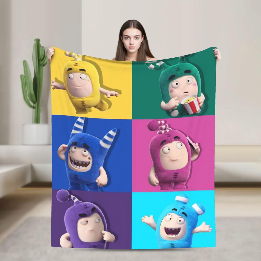 Мультяшное фланелевое одеяло с узором O-Oddboded, супермягкое покрывало для спальни, декоративное, новинка, покрывало для кровати, дивана