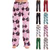 Adult Pajama Pants Sleepwear Casual Drawstring Elastic Waist Pants Comfortable Straight Yoga Loose Trousers