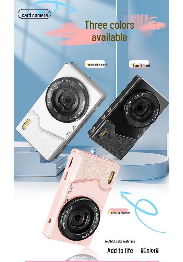 Цифровая камера Ultra HD 4K в металлическом корпусе для студентов