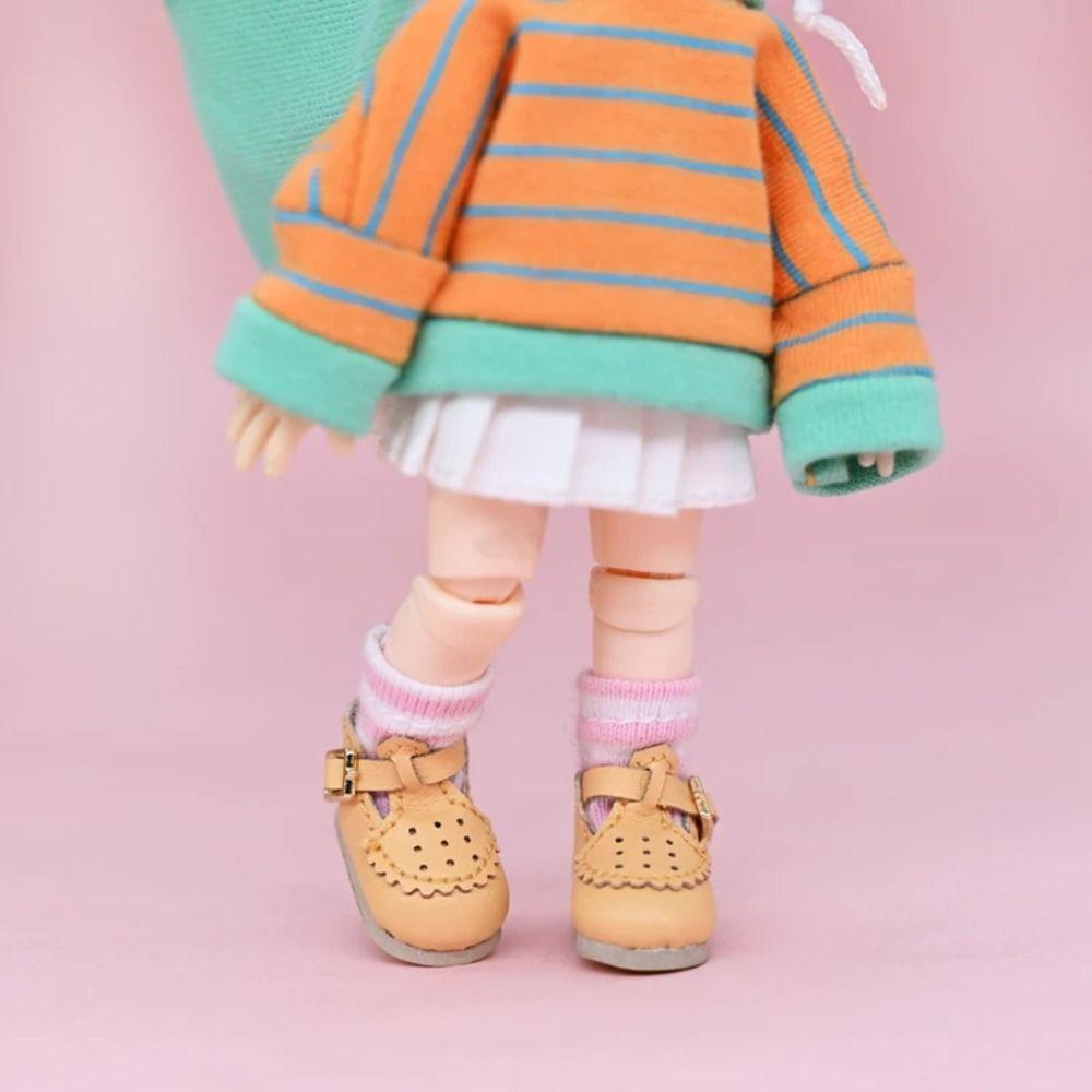 1 Pair Flower Obitsu 11 Doll Shoes Cute 1/12 Bjd Casual Shoes Dress Up 1/12 Bjd Doll Shoes  Holala