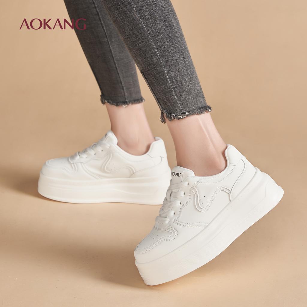 Aokang 2026 Spring New Fashionable Little White Shoes for Daily Versatile Casual Women's Shoes