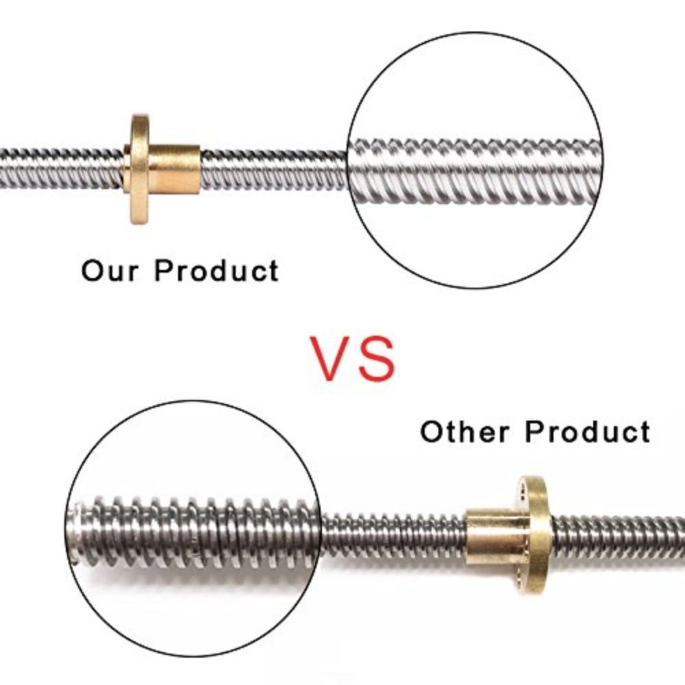 Медная гайка T8, набор ходовых винтов, 400 мм, 8 мм, высококачественный ЧПУ и DIY