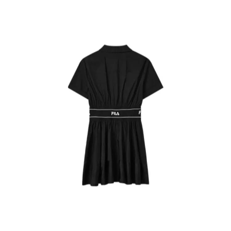 FILA Short Sleeved Dress Women's Black (Unisex) Short-Sleeved Dresses F11W229318FBK
