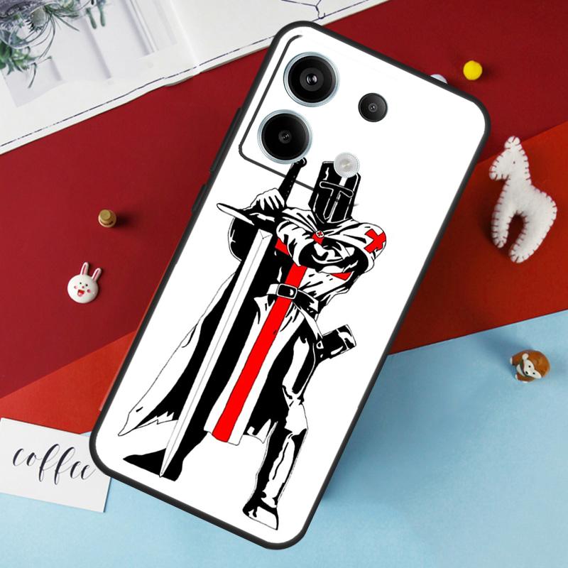 Чехол Christian Templar Knights для Xiaomi Redmi Note 12 11 10 9 8 13 Pro Plus 12S 11S 10S 9S 10A 9C 10C 12C 13C Cover