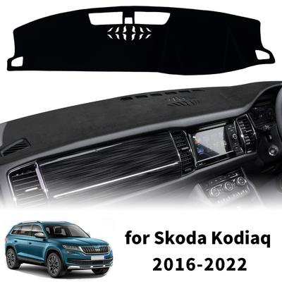 Для Skoda Kodiaq 2016 2017 2018-2022 NS7 Накладка на приборную панель автомобиля, солнцезащитный коврик, нескользящий протектор, коврик на панель, аксессуары для декора салона