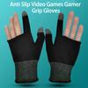 1 Pair Gaming Grip Gloves Two-finger Touch Super Sweat Proof No Latency High Sensitivity Breathable Screen Fingertips Gloves Cover