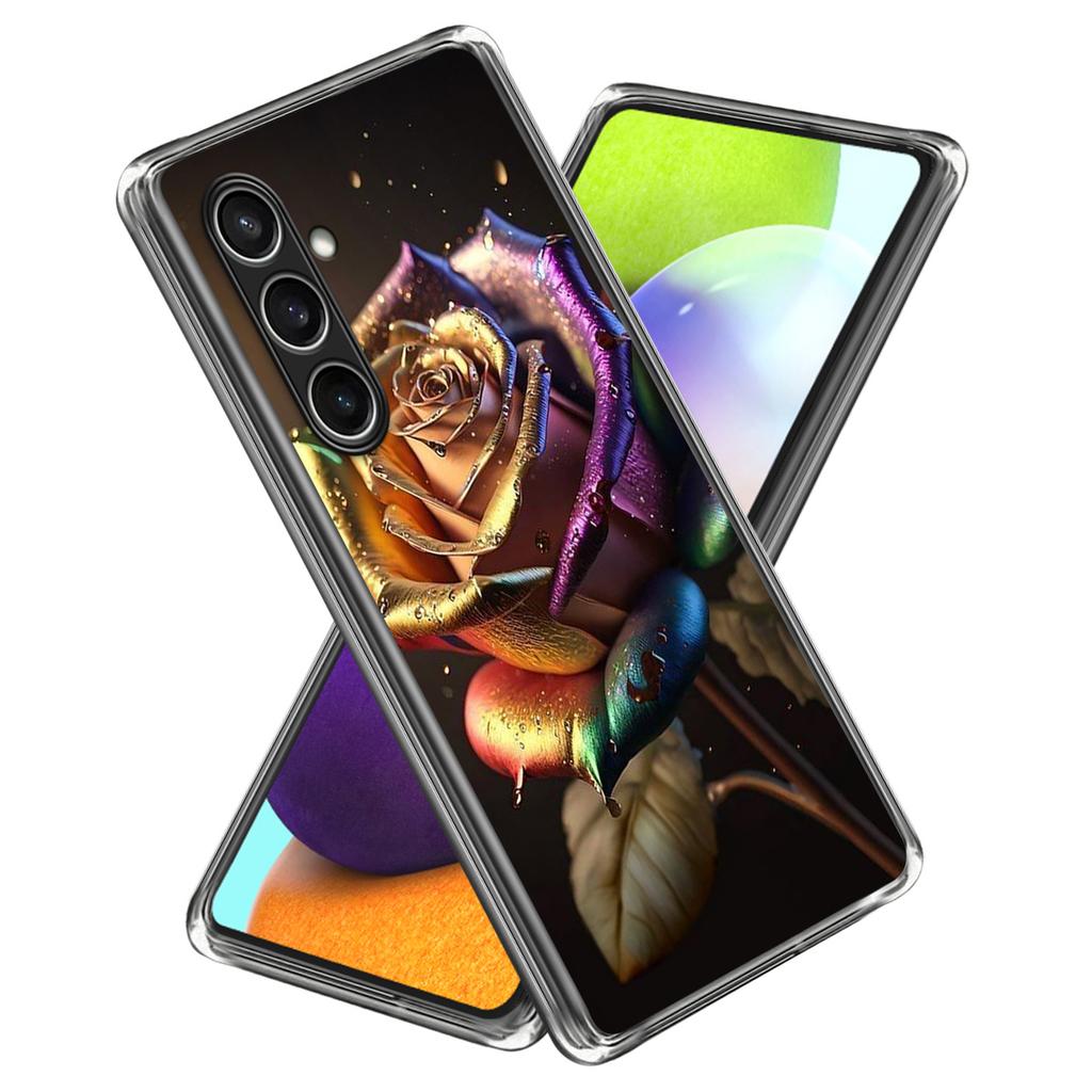 Чехол для Samsung Galaxy S24 FE, амортизирующий ТПУ, с напечатанным узором, чехол для телефона